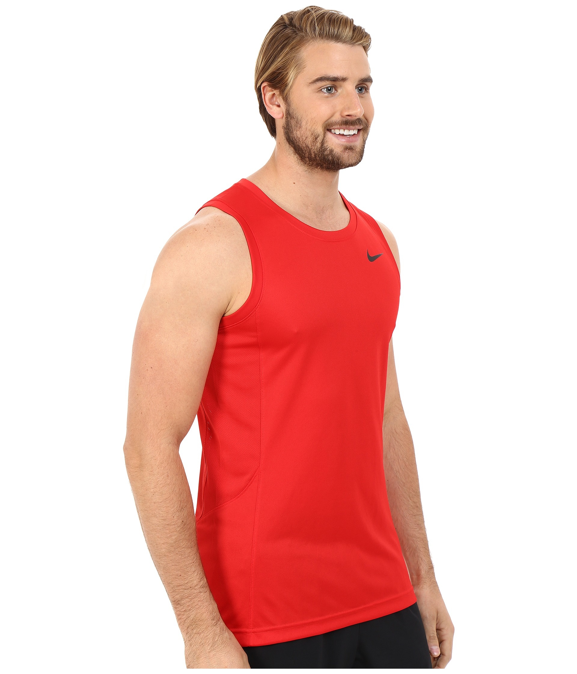 nike red tank top mens